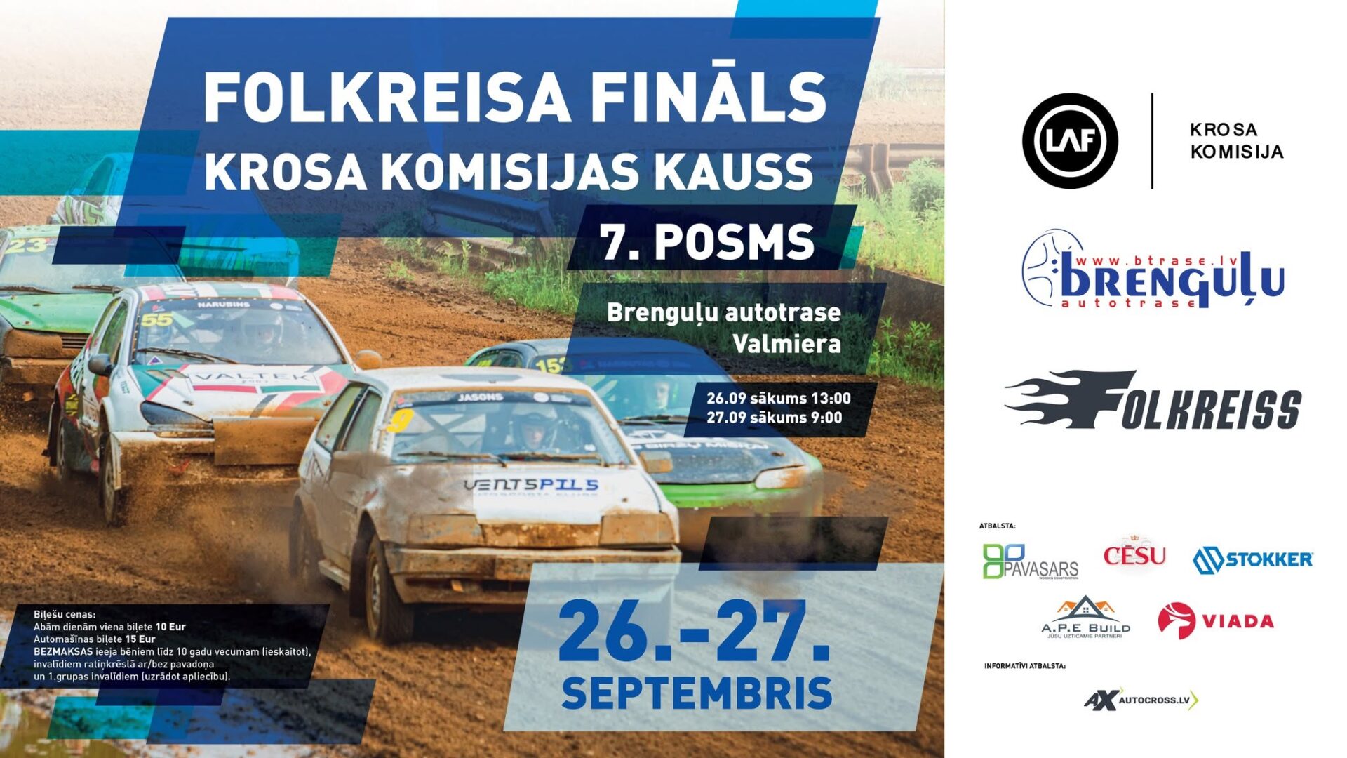 Brenguļu autotrasē noslēgsies folkreisa sezona