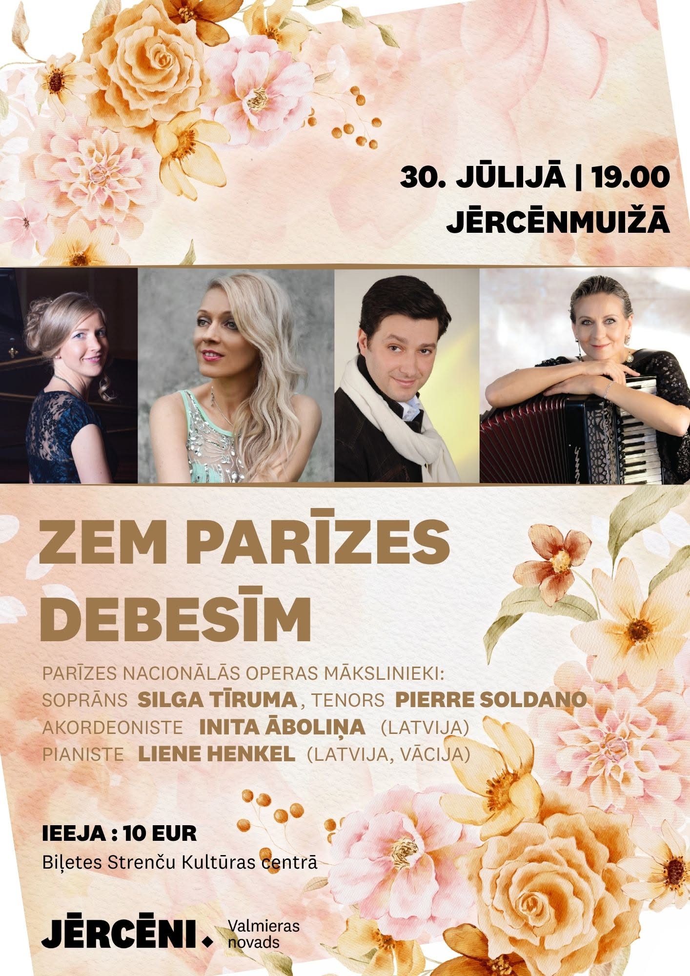 Koncerts "Zem Parīzes debesīm"