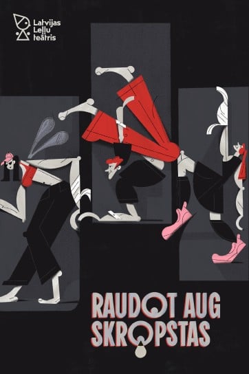 Raudot aug skropstas