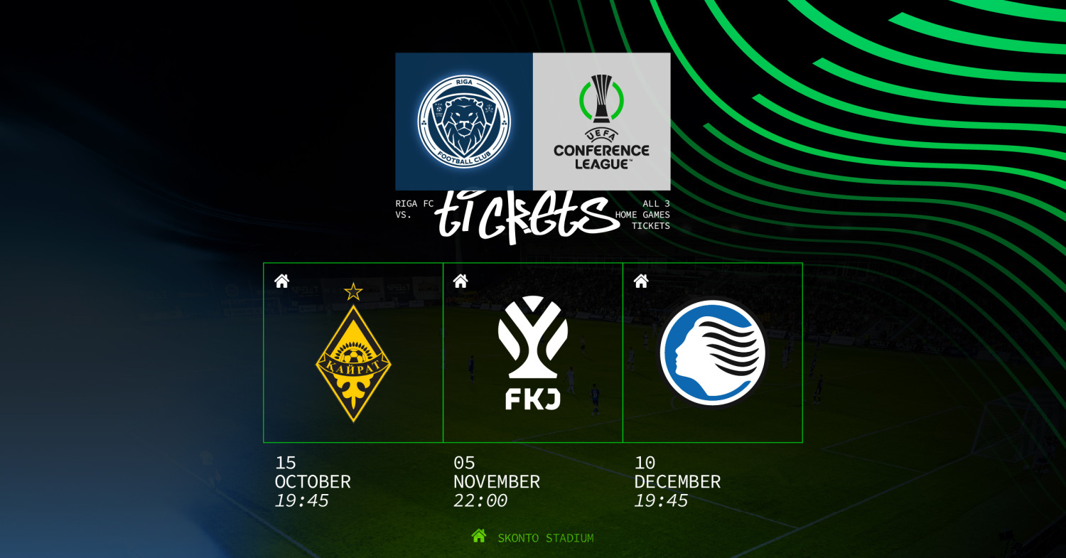 UEFA Conference League - Biļete uz trīs mājas spēlēm
